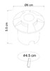 Миниатюра фото тротуарный светильник arte lamp piazza a3221in-4bk | 220svet.ru